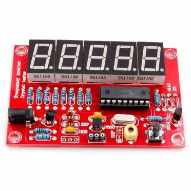 1Hz–50MHz Crystal Oscillator Tester Frequency Counter DIY Kit W/ Case – Yellow