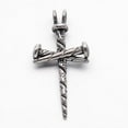 thumbnail image 1 of DIY 1pc Retro 304 Stainless Steel Cross Gothic Pendants Antique Silver 44x22x6mm Hole: 4.5x3.5mm DIY, 1 of 3