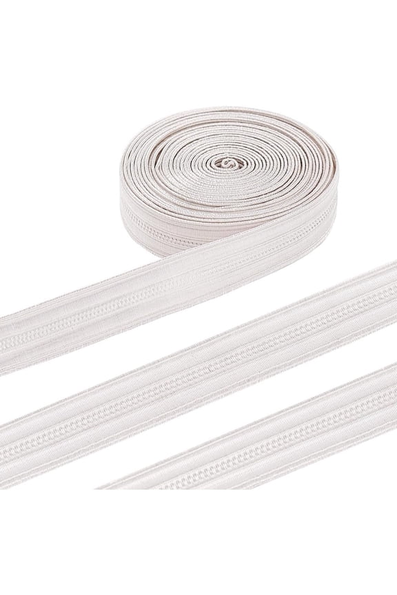 DIY 2.19 Yards Military Bullion Braid Ribbon 3/8 Inch Wide Silver Double Stripe Military Braid Trim Decorative Metallic Ribbon for Uniform Epaulet and Embroidery Making