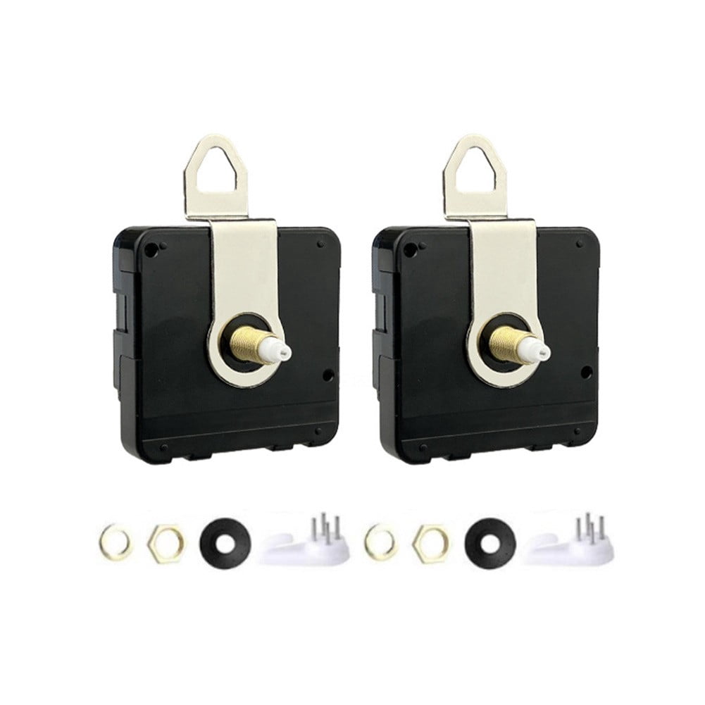 DIY 2Pcs Silent Quartz Wall Clock Movement MechanismSpindle 13 ...
