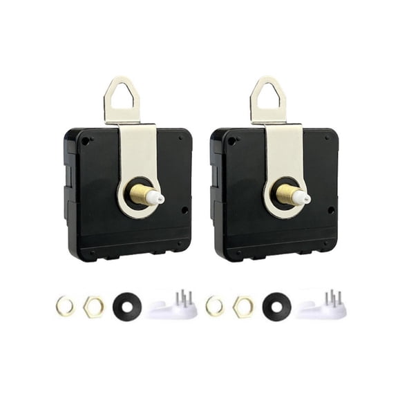 DIY 2Pcs Silent Quartz Wall Clock Movement MechanismSpindle 22mm Repair Kit