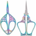 thumbnail image 2 of Stork Scissors Embroidery Scissors, Small Sharp Pointed Detail Shears For DIY Craft Needlework Yarn Sewing Cross Stitch Thread Cutting Handicraft Tool, 4.6in Blue Vintage Scissors 2 of 12