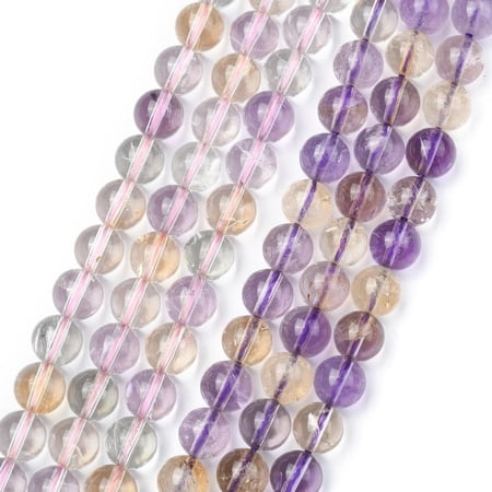 DIY 2Strand Natural Ametrine Beads Strands Round 8mm Hole: 1mm DIY