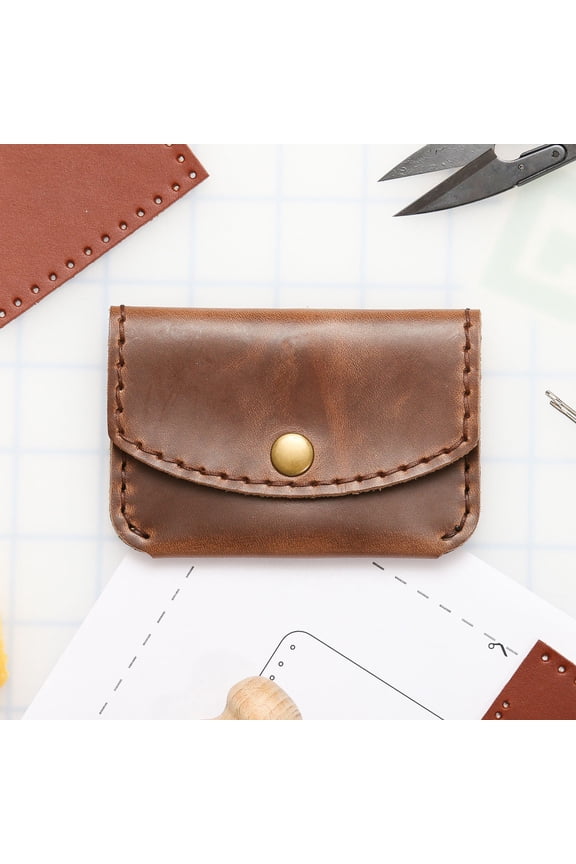 DIY 3-Pocket Snap Wallet Leather Kit