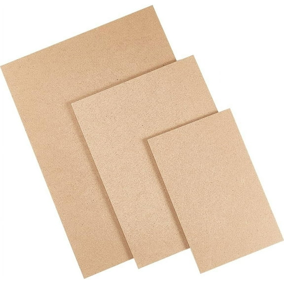 DIY 3 Sizes Rectangle MDF Boards for Crafts 10.2x7.5/7.9x5.9/6.3x3.9in Wood Medium Density Fiberboard Wooden Board Sheet Chipboard Panels for Clay Drying Board Photo Frame Engraving Painting DIY