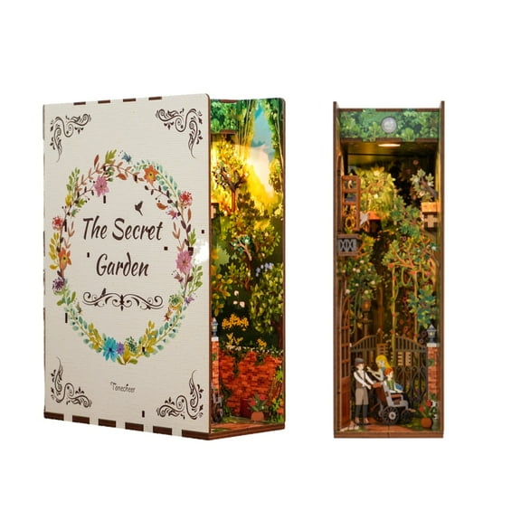 DIY 3D Book Nook Kit Secret Garden 80pcs