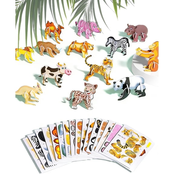 DIY 3D Creative Insect Paper Jigsaw Puzzle, 25 PCS 3D Insect Puzzles, Tear-Proof & Drop-Proof Educational Paper Puzzle Game for Hands-On Learning Activity