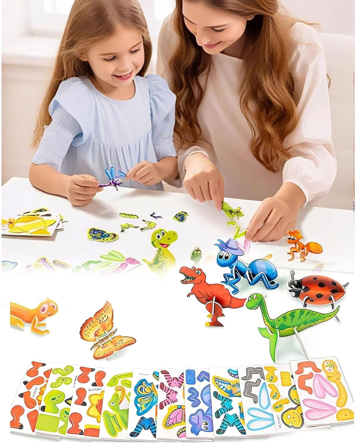 DIY 3D Creative Insect Paper Jigsaw Puzzle, 25 Unique Bugs Building Kit ...