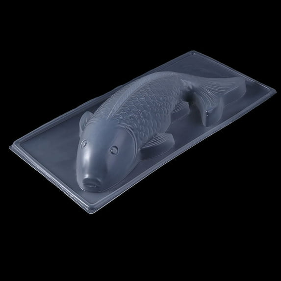 DIY 3D Koi Fish Plastic Cake Chocolate Mould Jelly Handmade Transparent Sugarcraft Mold
