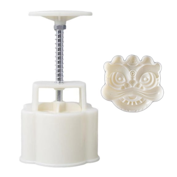 DIY 3D Mooncake Mold 50g/75g National for Tide Style Lion Patterns Mooncake Mold