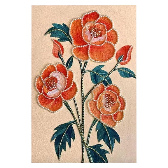 DIY 3D Plastic Painting Kit For Adults With Oil Canvas And Density Board For Wall Decor