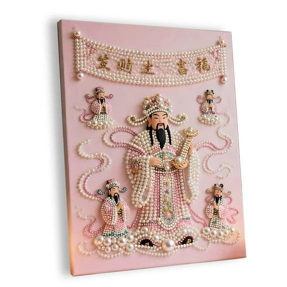 DIY 3D Plastic Painting Kit for Home Decor: Unleash Creativity with Oil Canvas and Density Board, Multiple Styles Available