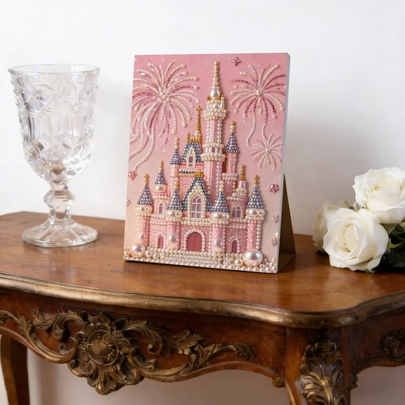 DIY 3D Pearl Painting Kit - Dreamy Ocean Pearls Painting Kit for Adults Beginner, Creativity DIY All-Pearl Dot Painting, 3D Gemstone Art Crafts for Gift Home Wall Decor