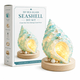 thumbnail image 1 of DIY 3D Sea Glass Art Kit, Coastal Ocean & Christmas DIY Craft Set for Adults, Lighted Sea Glass Tabletop Decor with Wood Base, Creative Holiday Handmade Gift, 1 of 6