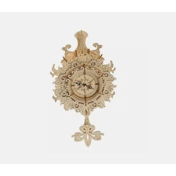 DIY 3D Wooden Puzzles Wall Clock - Mechanical Model Building Kit for Adults