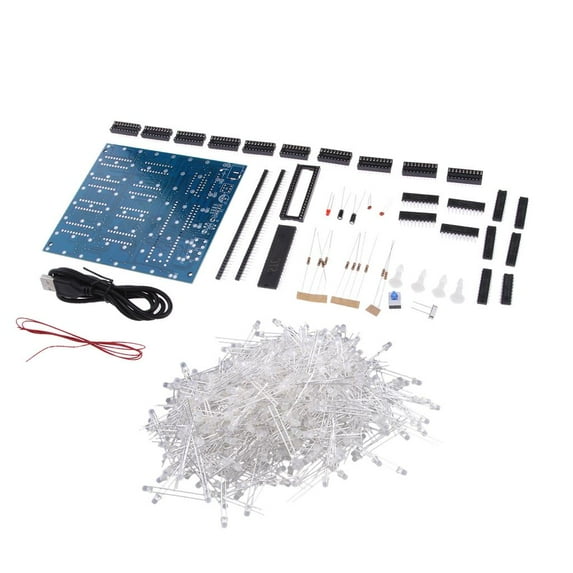 DIY 3D8 Light eds Excellent Animation 3D8 8x8x8 Display,Christmas Gift Led Electronic Diy
