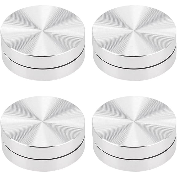 DIY 4 Pcs 30mm Ceramic Clay Wheel Throwing Trimming Spinner Trim Stabilizer Aluminum Turntable Base Table Tray for Stand Clay Baking Cake Turntable and Polymer Clay Tools DIY