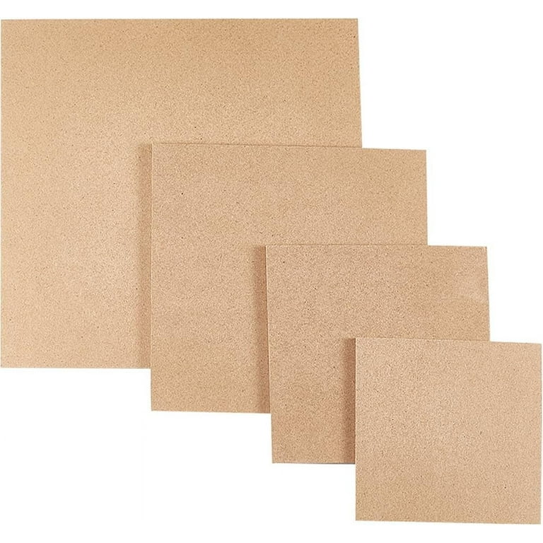 DIY 4 Sizes Square MDF Boards 7.9/5.9/4.7/3.9in for Crafts