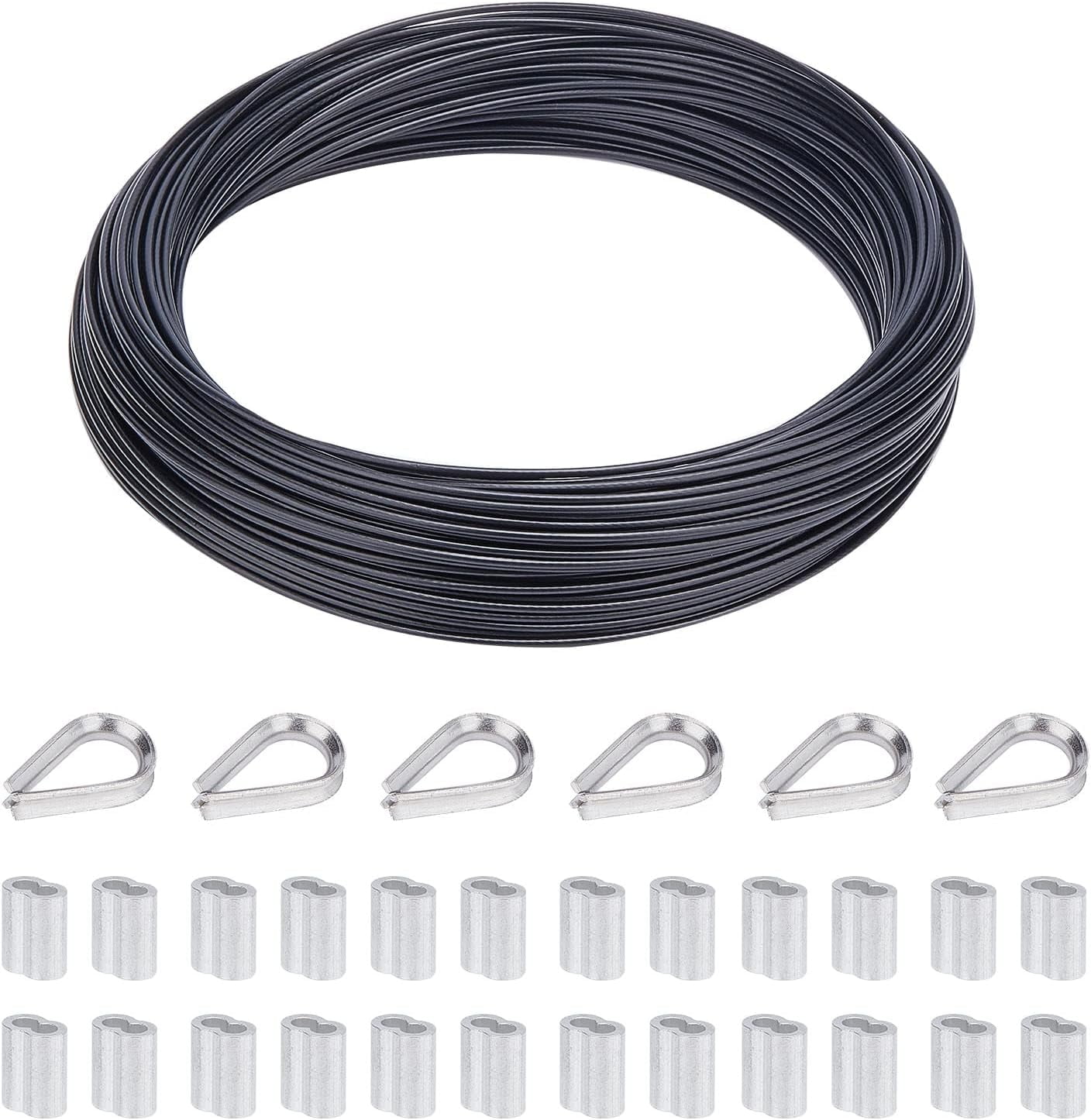 DIY 54.6 Yard Cable Railing Kit Wire Rope Kit with 15 Gauge Stainless ...