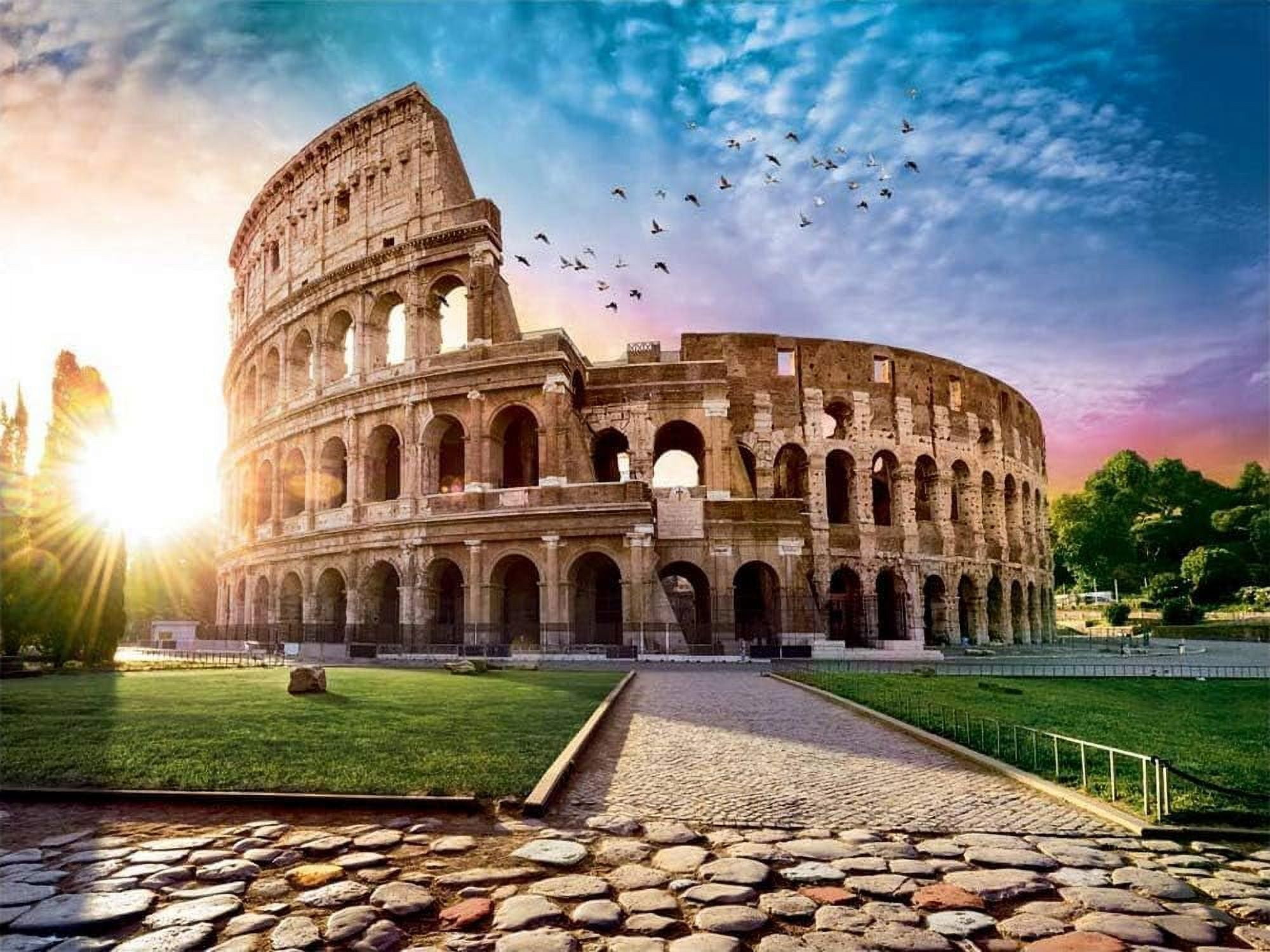 YSCOLOR 5D Diamond Painting Kit - Rome Colosseum, 30x40 Cm Full Drill Round Diamonds