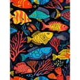 thumbnail image 1 of DIY 5D Diamond Art Cute Cartoon Colorful Fishes Coral Paint with Full Drill Round Diamond Gems Painting by Number Kits for Adults Art Craft Home Wall Decor 11.8x15.8in(1), 1 of 8
