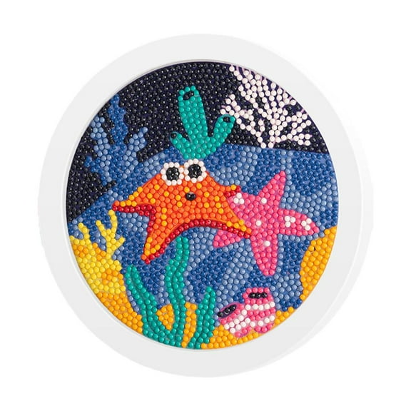 DIY 5D Diamond Art Kits – Cute Pet Decoration for Kids, 6.4"x6.4" Plastic Painting Set, Fun DIY Craft for Home Decor and Parent-Child Bonding J