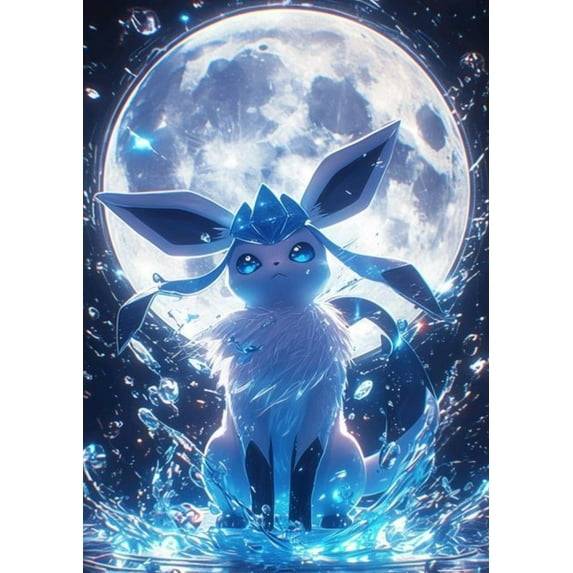 DIY 5D Diamond Art Kits for Adults Kids, Pikachu Paint by Diamonds Gem Painting Kits for Home Wall Decor 12x16 inch