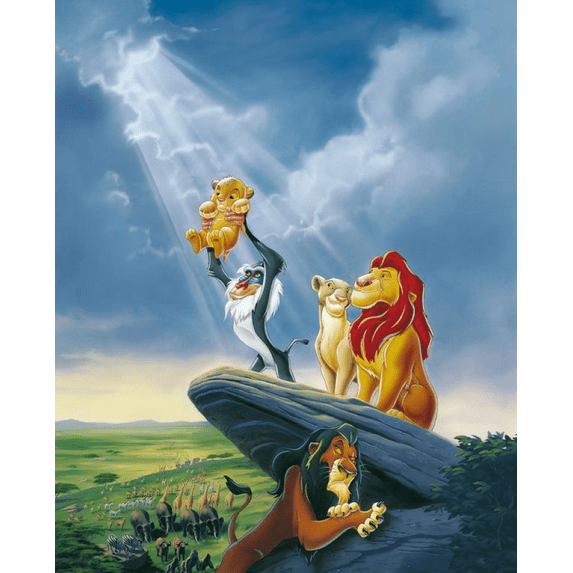 DIY 5D Diamond Art Painting Kits Lion King 12x16 inch Full Drill Round Diamonds Rhinestone Embroidery for Wall Decoration Holiday Gifts