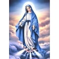 thumbnail image 1 of DIY 5D Diamond Art Painting Religion Virgin Mary Kit for Adults - Diamond Art Women | Full Drill Round Crafts | Crystal Embroidery Mosaic Picture | Beginner | Home Wall Decor, 1 of 7