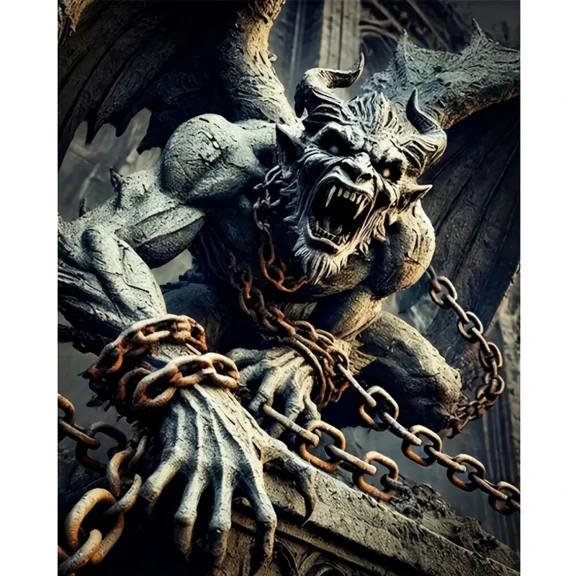 DIY 5D Diamond Painting By Number Kits Full Round Drill Horror Characters Art Rhinestone Embroidery Cross Stitch Craft for Home Wall Decoration