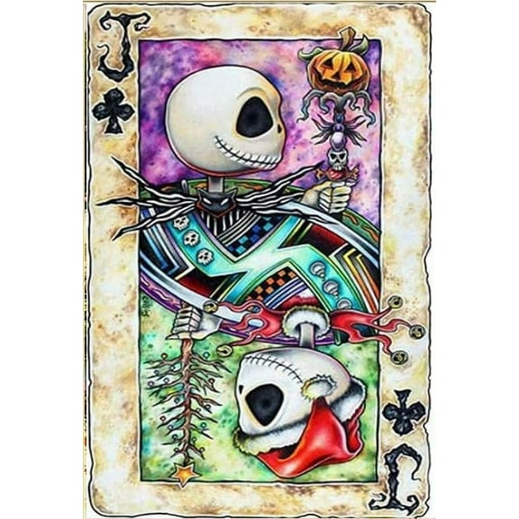 DIY 5D Diamond Painting Full Round Drill Kit Picture Craft Home Wall Decor The Nightmare Before Christmas 12X16Inch