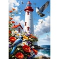 thumbnail image 1 of DIY 5D Diamond Painting Kit Adult Diamond Painting "Birds and Flowers Lighthouse" Full Diamond Crystal Rhinestone Embroidery Craft Kit Home Wall Decor Gift, 1 of 6