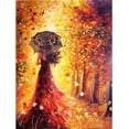 thumbnail image 1 of DIY 5D Diamond Painting Kit Adult Diamond Painting "Autumn Beautiful Woman" Full Diamond Crystal Rhinestone Embroidery Craft Kit Home Wall Decor Gift, 1 of 6