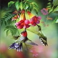 thumbnail image 1 of DIY 5D Diamond Painting Kit Adult Diamond Painting "Hummingbird Gathering Nectar" Full Diamond Crystal Rhinestone Embroidery Craft Kit Home Wall Decor Gift, 1 of 8