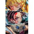 thumbnail image 1 of DIY 5D Diamond Painting Kit for Adult Kids Beginner, Demon Slayer Full Drill Round Diamond Embroidery Arts Painting by Number Kit for Relaxation, Home Wall Decor Gift 12x16 inch, 1 of 5