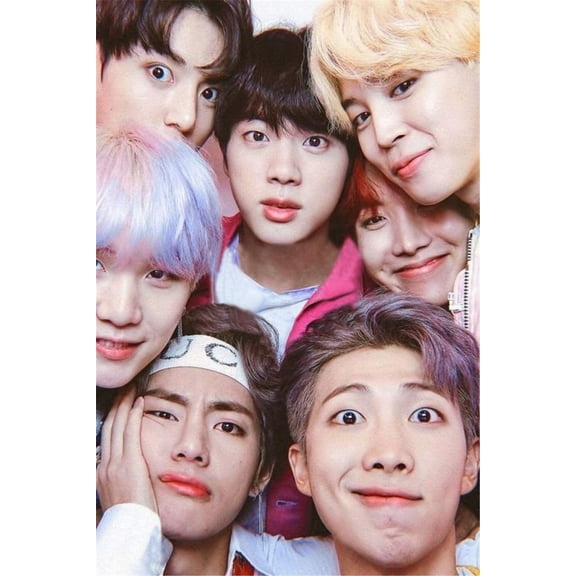 DIY 5D Diamond Painting Kit (For Adults) Diamond Painting "BTS" - Full Diamond Crystal Rhinestone Embroidery Craft Kit, Can Be Used As Gift, Wall Decoration