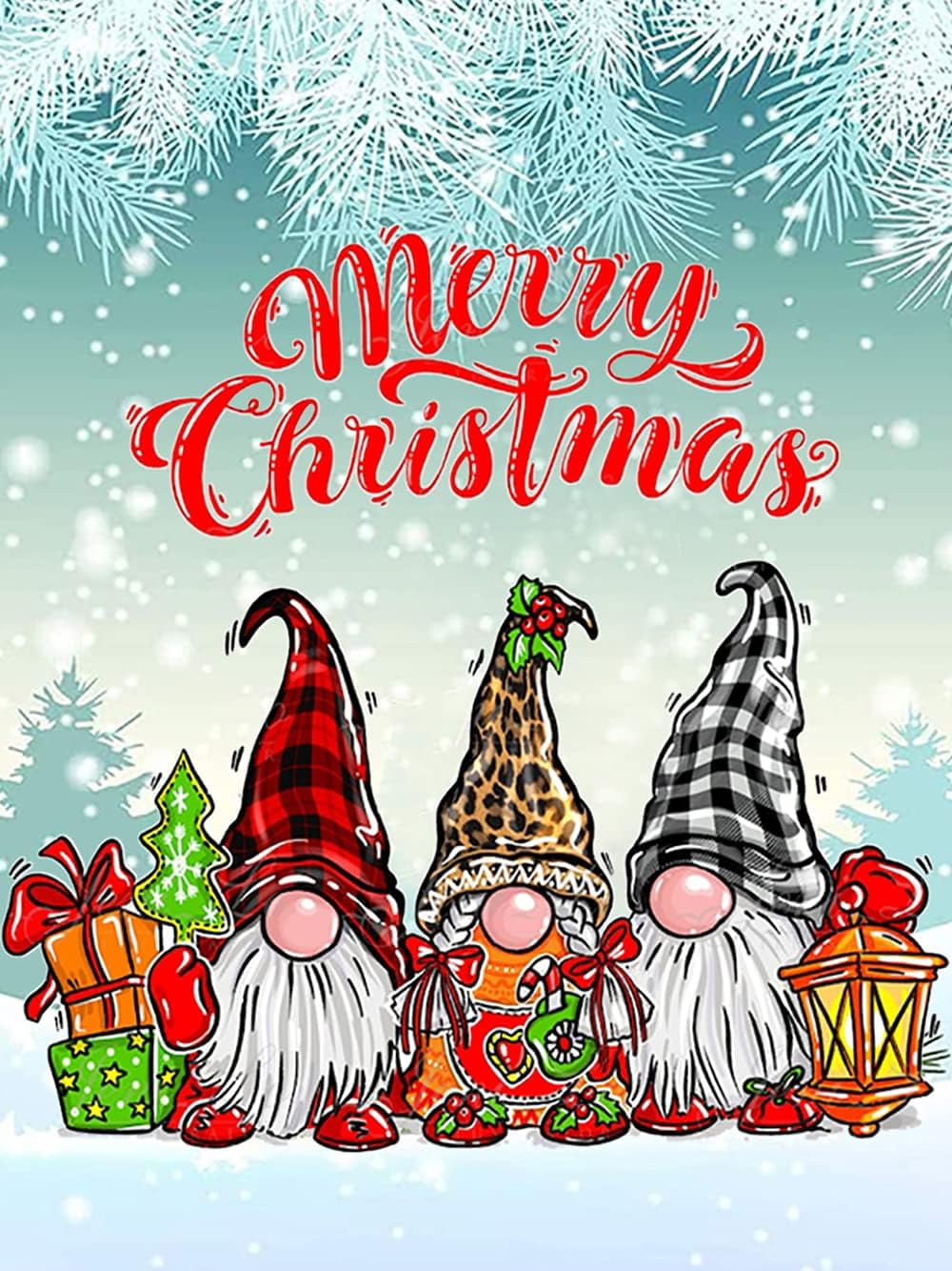 DIY 5D Diamond Painting Kit (For Adults) Diamond Painting "Christmas Dwarf" - Full Diamond Crystal Rhinestone Embroidery Craft Kit, Can Be Used As Gift, Wall Decoration