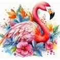 thumbnail image 1 of DIY 5D Diamond Painting Kit (For Adults) Diamond Painting "Flamingo" - Full Diamond Crystal Rhinestone Embroidery Craft Kit, Can Be Used As Gift, Wall Decoration, 1 of 7