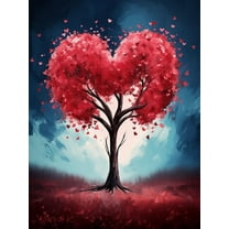 DIY 5D Diamond Painting Kit (For Adults) Diamond Painting "Love Tree" - Full Diamond Crystal Rhinestone Embroidery Craft Kit, Can Be Used as Gift, Wall Decoration