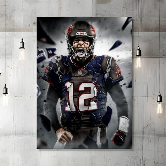 DIY 5D Diamond Painting Kit (For Adults) Diamond Painting "Rugby Player" - Full Diamond Crystal Rhinestone Embroidery Craft Kit, Can Be Used as Gift, Wall Decoration