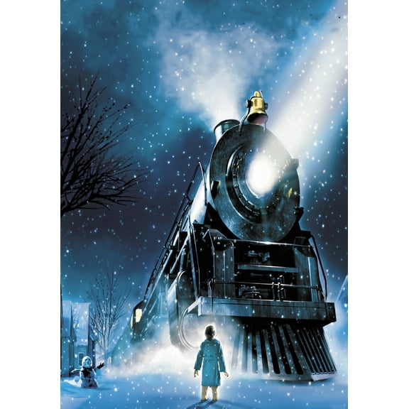 DIY 5D Diamond Painting Kit, Full Drill Crystal Rhinestone Embroidery Cross Stitch Arts Craft Canvas for Home Wall Decor Adults and Kids,The Polar Express 12 x 16 inch