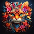 thumbnail image 1 of DIY 5D Diamond Painting Kit (for Adults) Diamond Painting "Colorful Art Cat" Full Diamond Crystal Rhinestone Embroidery Craft Kit Home Wall Decoration Gift, 1 of 7