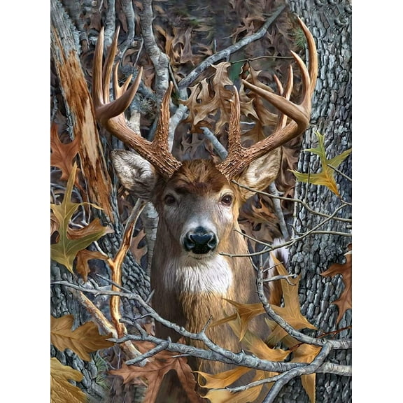 DIY 5D Diamond Painting Kit (for Adults) Diamond Painting "Deer, Forest" - Full Diamond Crystal Rhinestone Embroidery Craft Kit, Can be Used as Gift, Wall Decoration