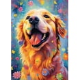 thumbnail image 1 of DIY 5D Diamond Painting Kit (for Adults) Diamond Painting "Dog, Golden Retriever" - Full Diamond Crystal Rhinestone Embroidery Craft Kit, Can be Used as Gift, Wall Decoration, 1 of 6