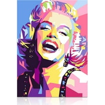 DIY 5D Diamond Painting Kit (for Adults) Diamond Painting "Marilyn Monroe, Christmas Gift" - Full Diamond Crystal Rhinestone Embroidery Craft Kit, Can Be Used as Gift, Wall Decoration