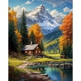 thumbnail image 1 of DIY 5D Diamond Painting Kit (for Adults) Diamond Painting "Mountains, Cabins" - Full Diamond Crystal Rhinestone Embroidery Craft Kit, Can Be Used as Gift, Wall Decoration, 1 of 7
