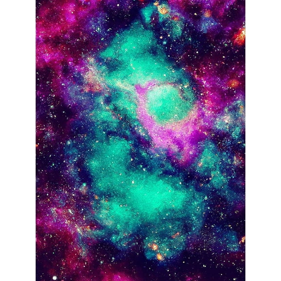 DIY 5D Diamond Painting Kit (for Adults) Diamond Painting "Starry Sky Northern Lights, Galaxy Universe" - Full Diamond Crystal Rhinestone Embroidery Craft Kit, Can Be Used as Gift, Wall Decoration