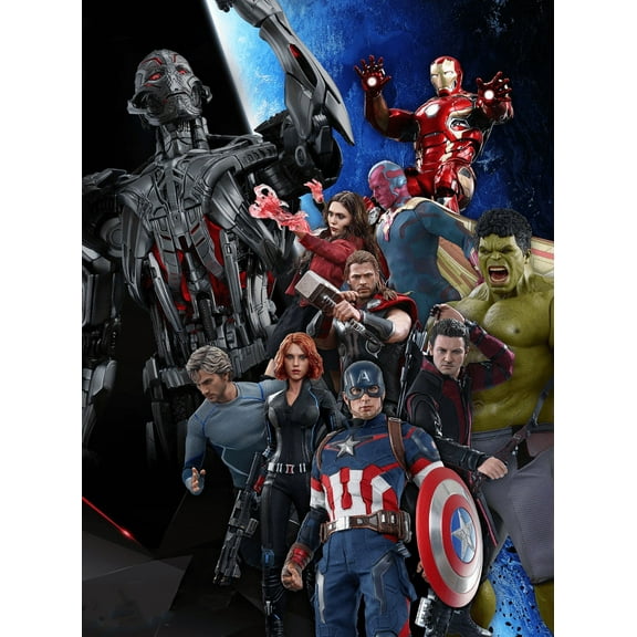 DIY 5D Diamond Painting Kits for Adults Full Drill,Diamond Arts Craft for Home Wall Decor,Diamond Art Kits Hulk and Captain America and Iron Man 12 x 16inch(The Avengers)