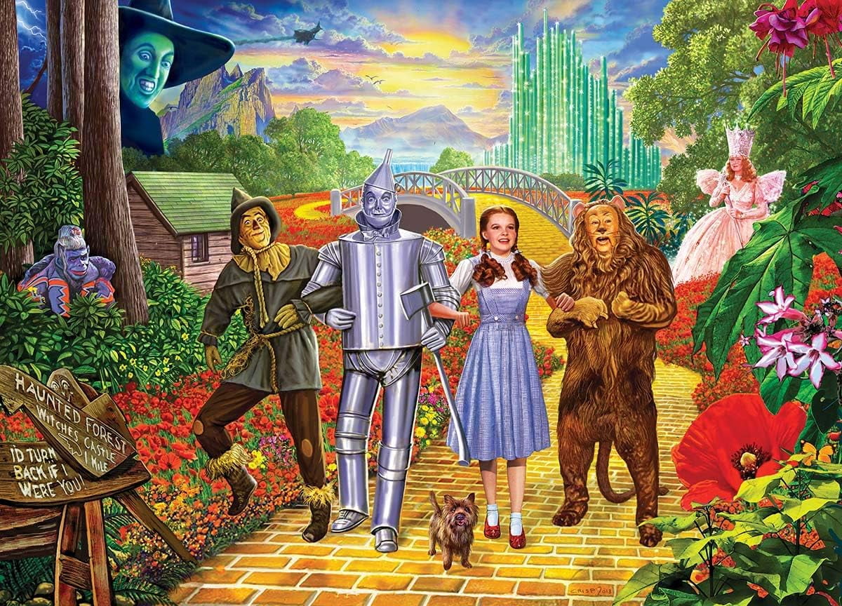 DIY 5D Diamond Painting Kits for Adults Kids, The Wizard of OZ ,Full Drill Diamond Embroidery Kits Cross Stitch Crystal Rhinestone Pictures Arts Craft Home Wall Decoration