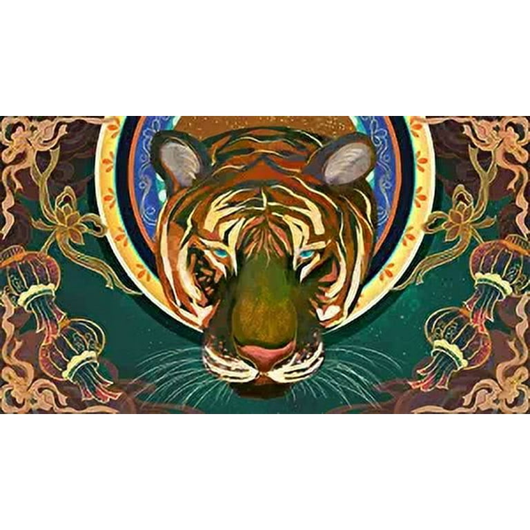 DIY 5D Diamond Painting Kits Full Drill Chinese Style Diamond Painting Large  Size Tiger Pictures Crystal Rhinestone Embroidery Cross Stitch for Wall  Decor Gift 30x60cm 